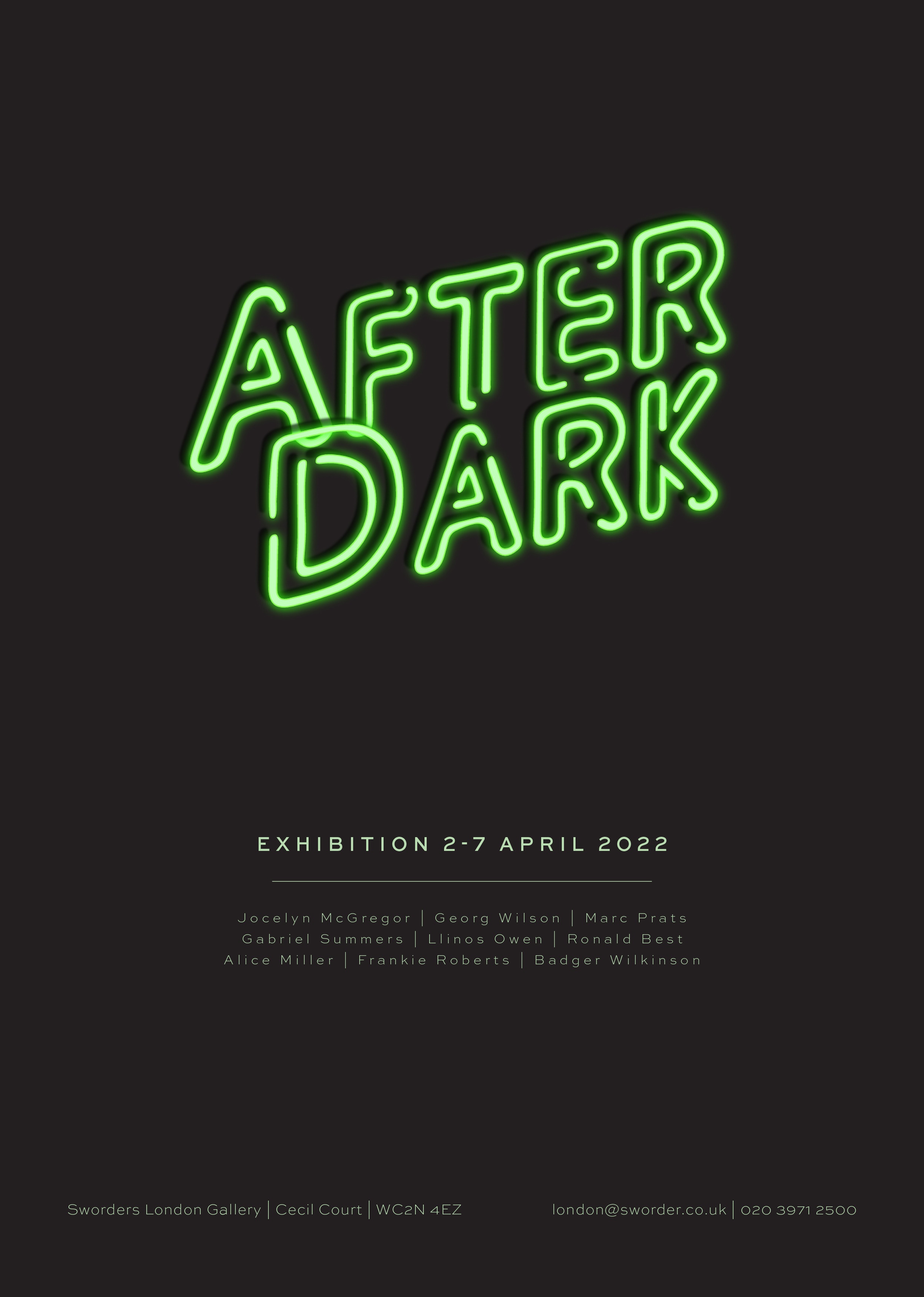 After Dark Exhibition Poster